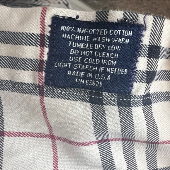 Burberry London Vintage Button-Down Nova Check Plaid Shirt - Picture 5 of 7